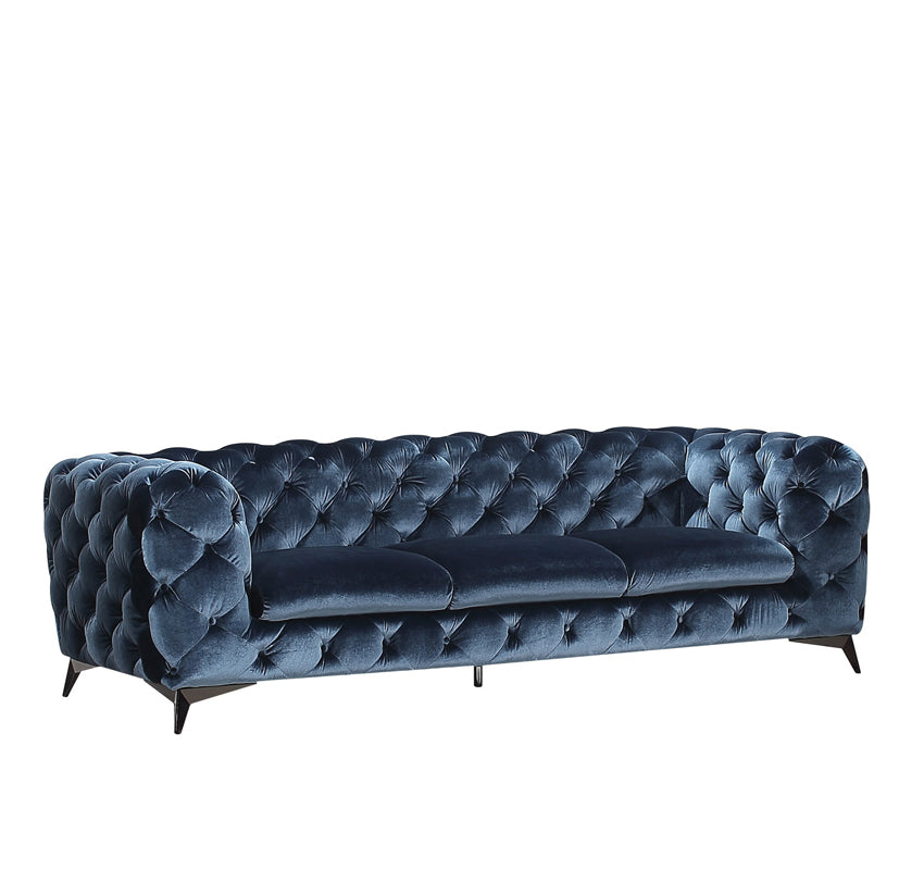 VIG Furniture Divani Casa Delilah Blue Fabric Sofa