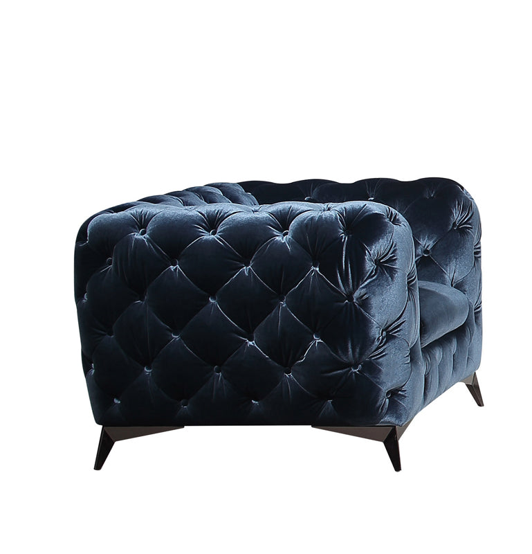 VIG Furniture Divani Casa Delilah Blue Fabric Chair