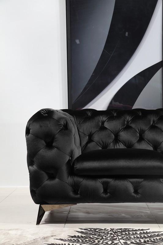 VIG Furniture Divani Casa Delilah Black Fabric Loveseat
