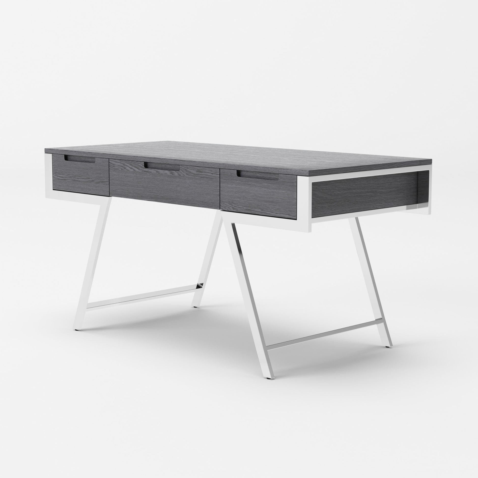 VIG Furniture Modrest Dessart Elm Grey Office Desk