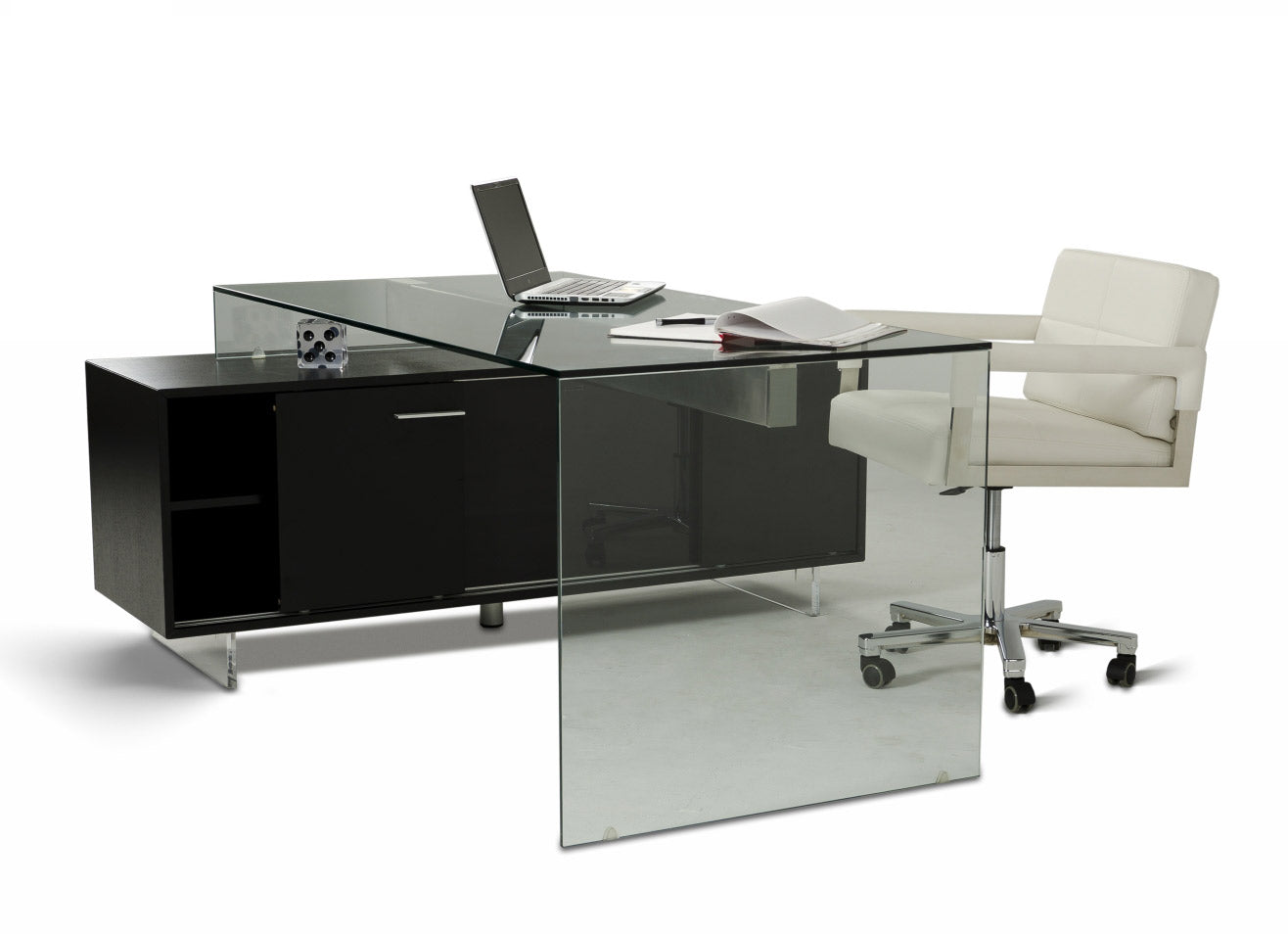 VIG Furniture Modrest Alaska Black Oak Office Desk