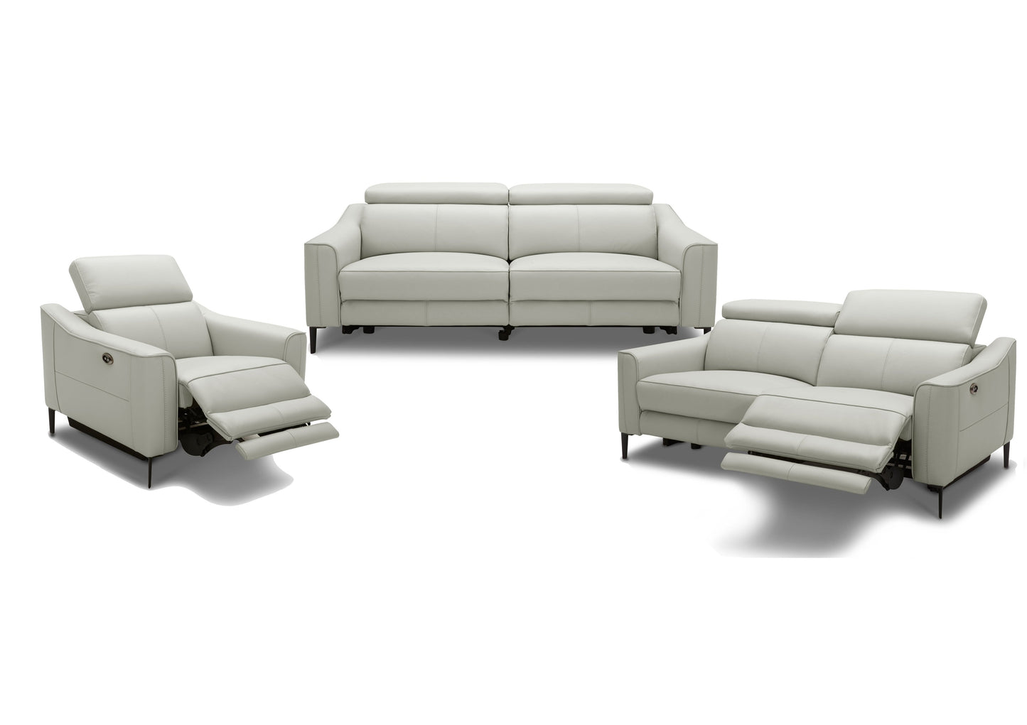 VIG Furniture Divani Casa Eden Grey Leather Sofa