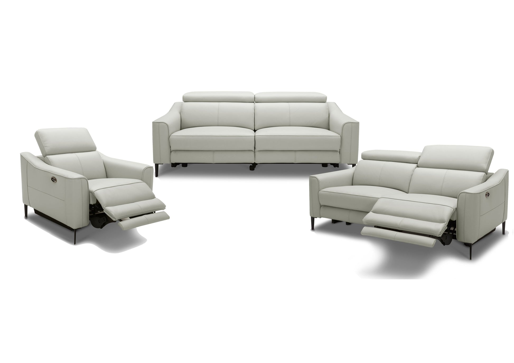 VIG Furniture Divani Casa Eden Grey Leather Armchair