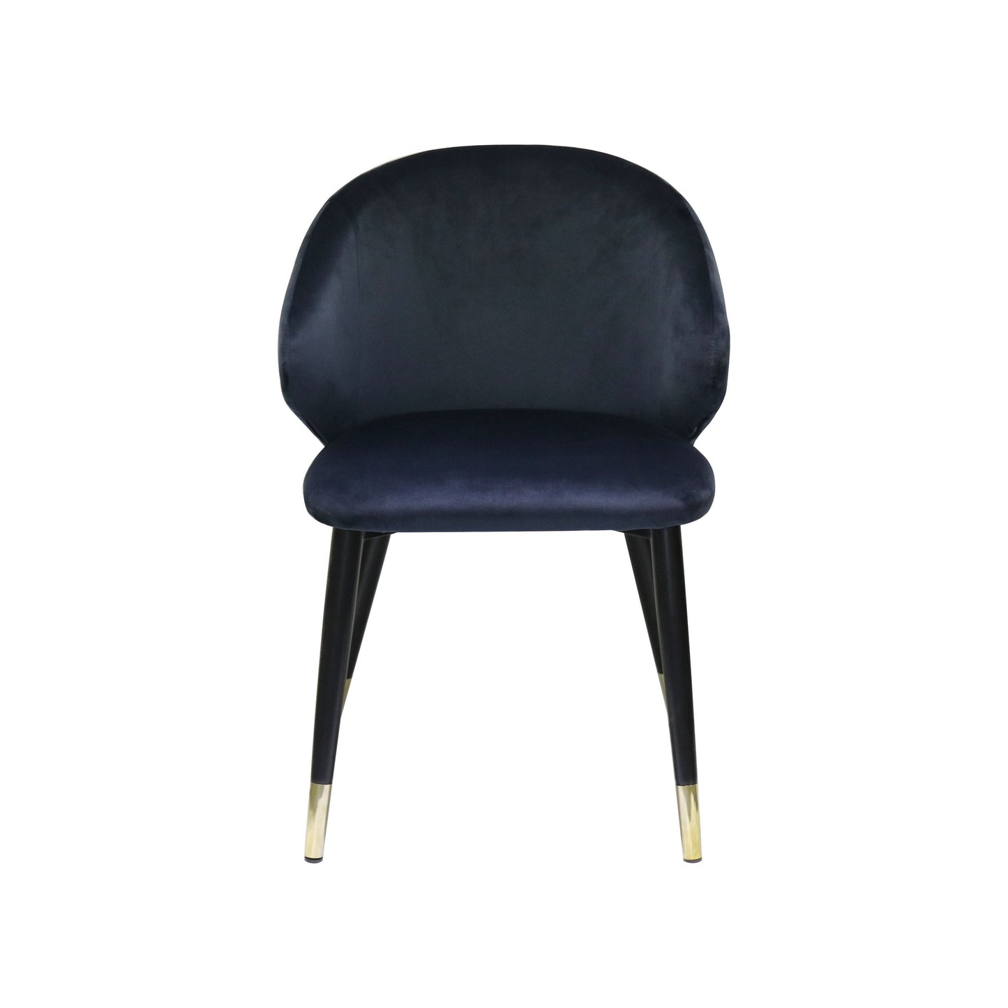 VIG Furniture Modrest Elon Blue Velvet Dining Chair Set of 2