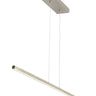 50 Inch Aged Brass Satin Nickel Linear Suspension Light | Residential & Commercial, Satin Nickel