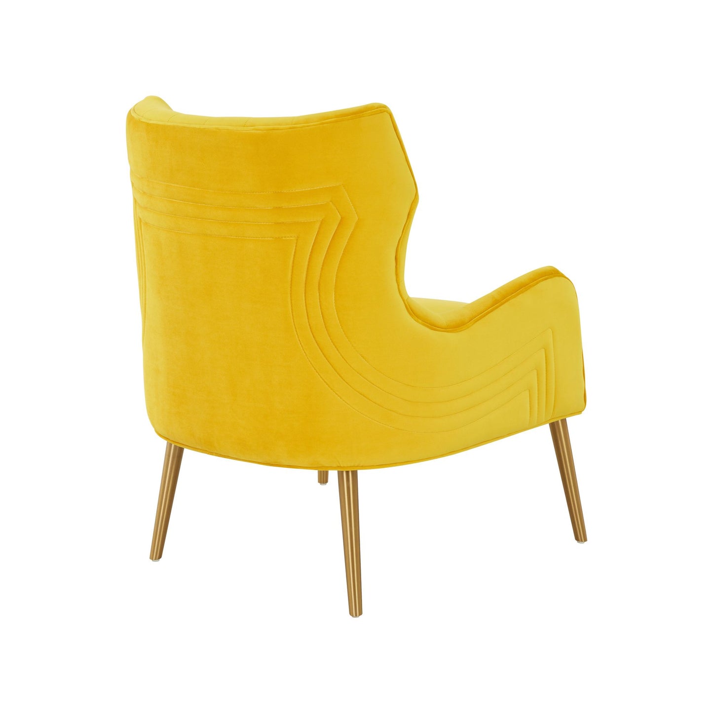 VIG Furniture Modrest Everly Velvet Yellow Accent Chair