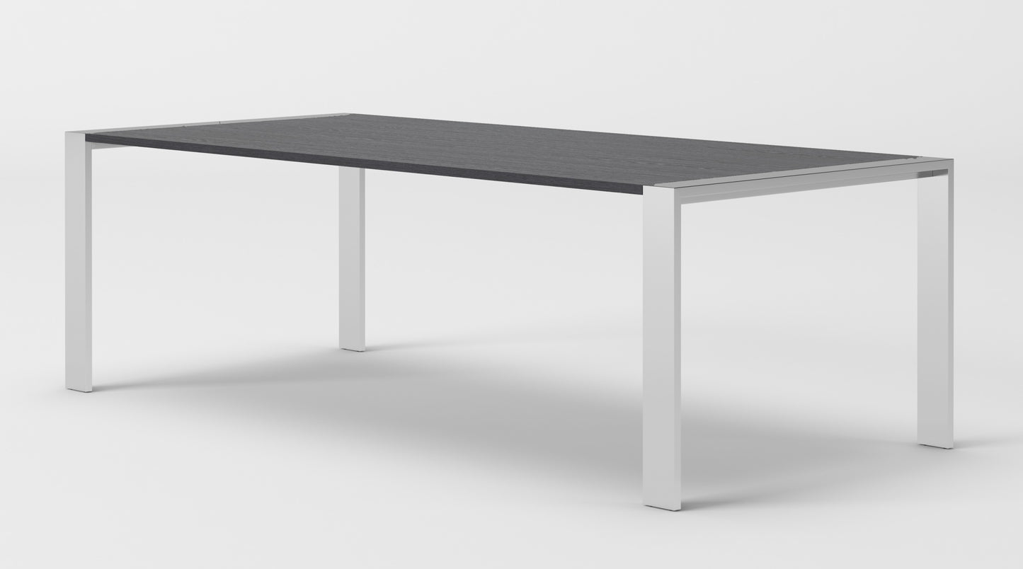 VIG Furniture Modrest Fauna Elm Grey Chrome Dining Table