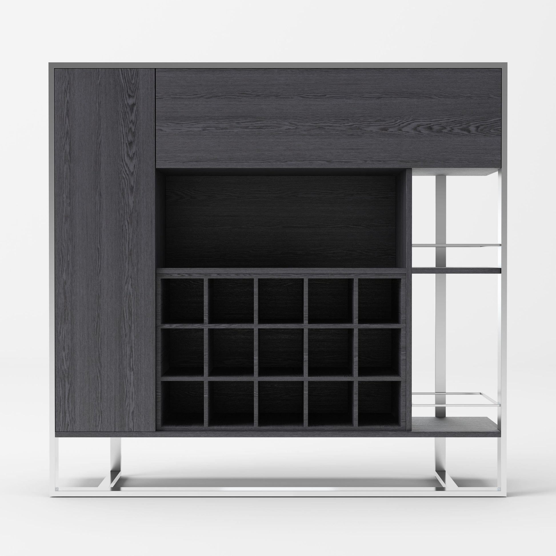 VIG Furniture Modrest Fauna Elm Grey Wine Cabinet