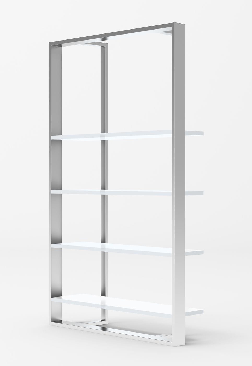 VIG Furniture Modrest Fauna White High Gloss Bookshelf