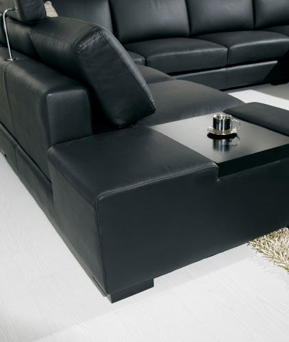 VIG Furniture Divani Casa T35 Leather Sectional Sofa Light