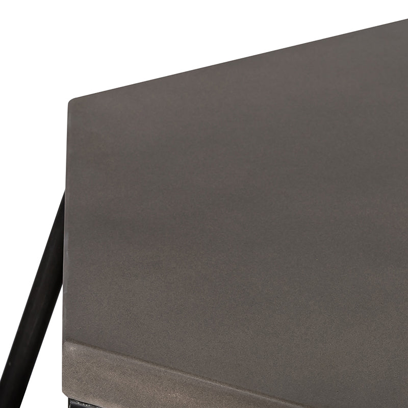 VIG Furniture Modrest Tartan Concrete Metal End Table