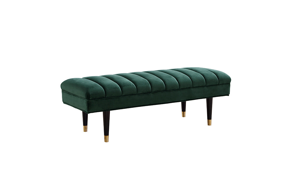 VIG Furniture Divani Casa Ritner Green Velvet Bench