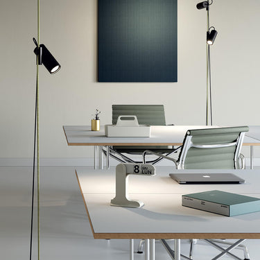 Lodes Cima plug-in accent light, providing soft illumination, suitable for lofts and open spaces.
