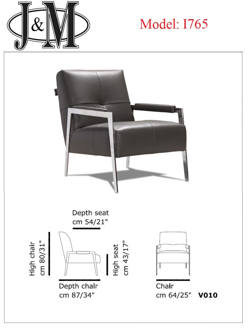 I765 Arm Chair Light Grey by JM