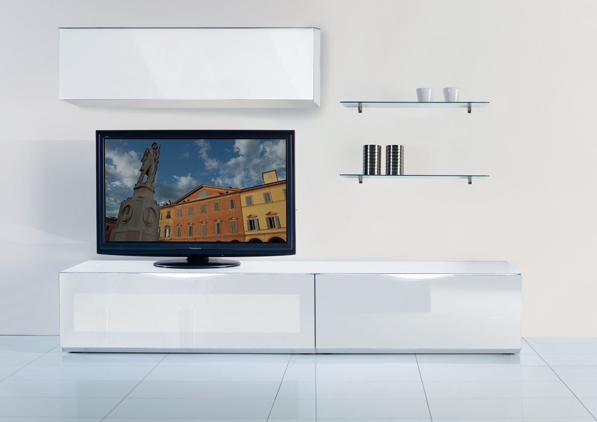 VIG Furniture Modrest Modena MO USA2 White Made in Italy TV Entertainment System