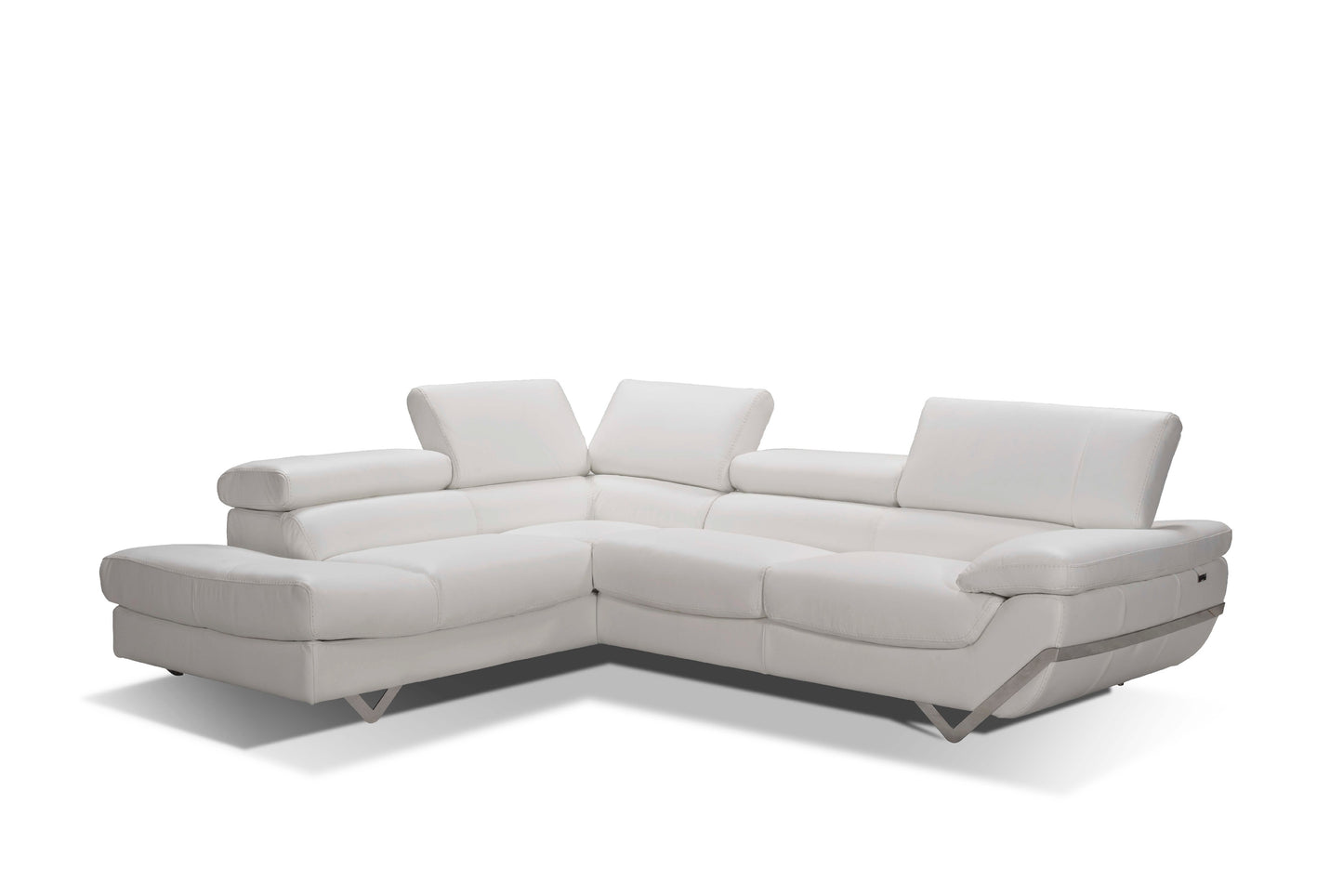 Atelier Italiana I732 White Sectional Sofa Left Facing Chaise by Incanto