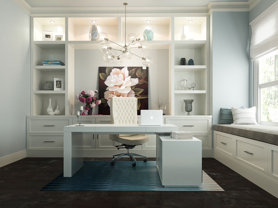 VIG Furniture Modrest Soul Office Desk Attached Cabinet