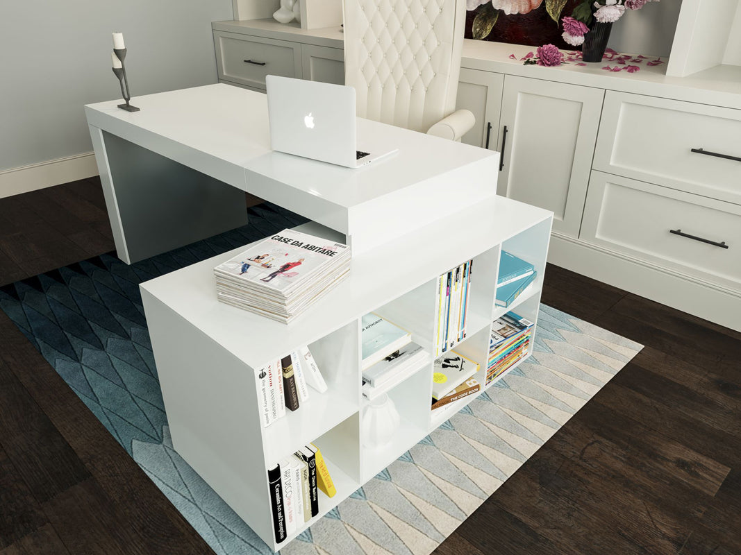 VIG Furniture Modrest Soul Office Desk Attached Cabinet
