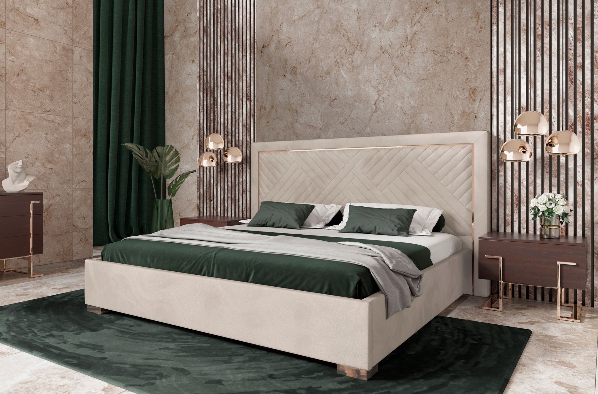 VIG Furniture Modrest Corrico Eastern King Bed