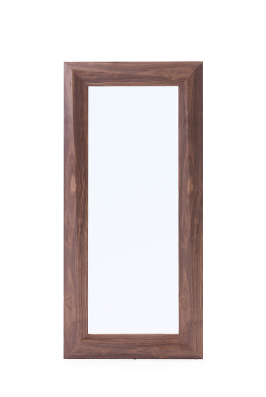 VIG Furniture Modrest Calem Walnut Floor Mirror