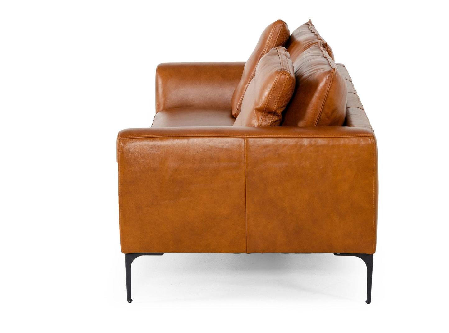 VIG Furniture Divani Casa Jacoba Camel Leather Sofa