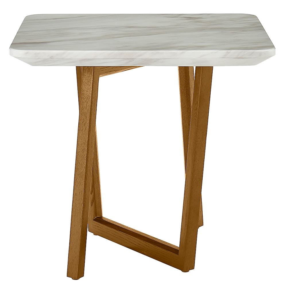 VIG Furniture Modrest James Mid Century Walnut Ceramic End Table