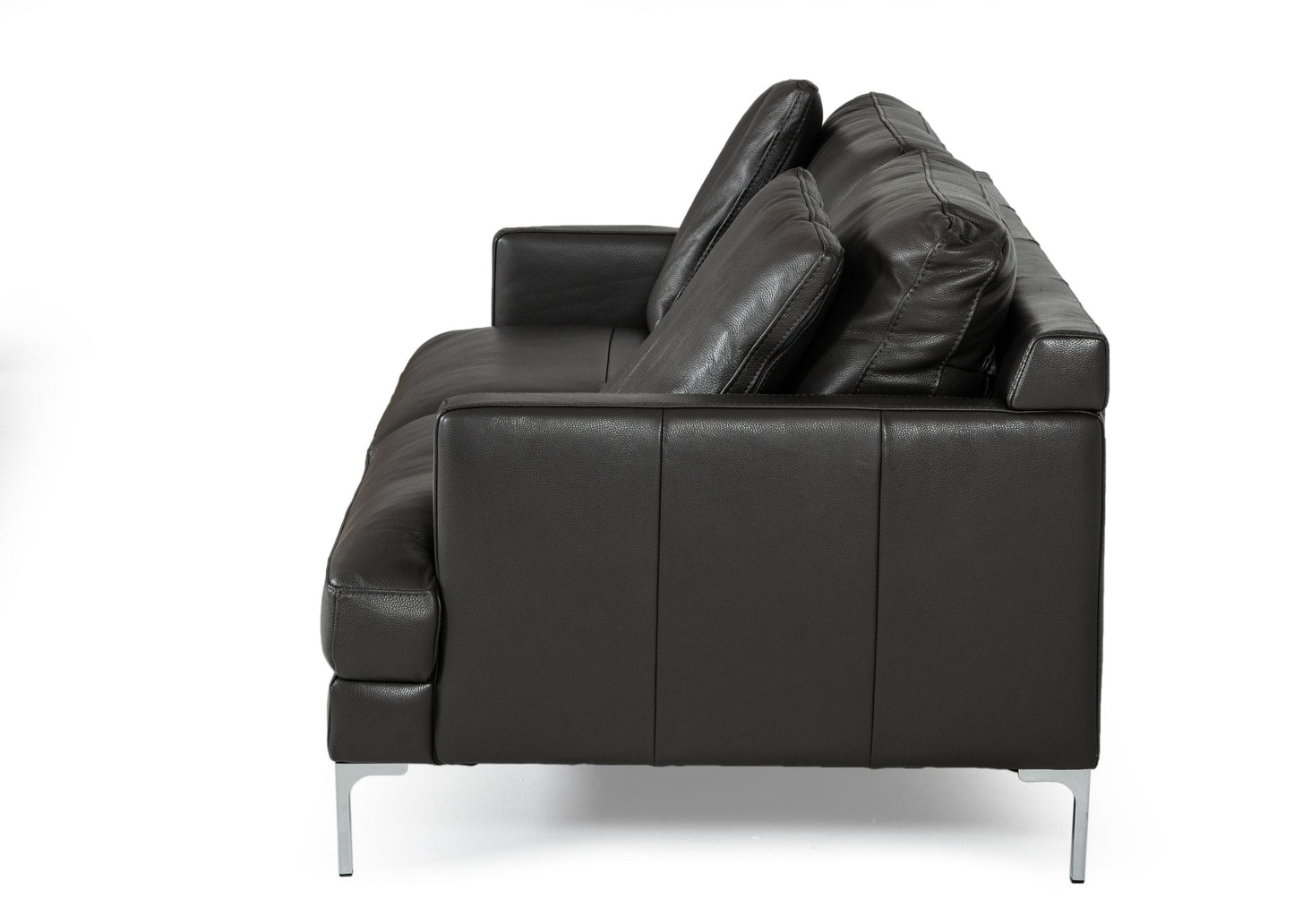VIG Furniture Divani Casa Janina Dark Grey Leather Sofa