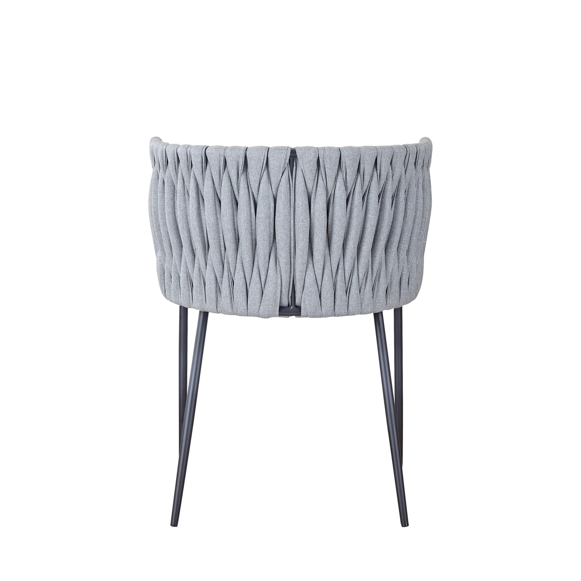 VIG Furniture Modrest Janis Light Grey Black Dining Chair