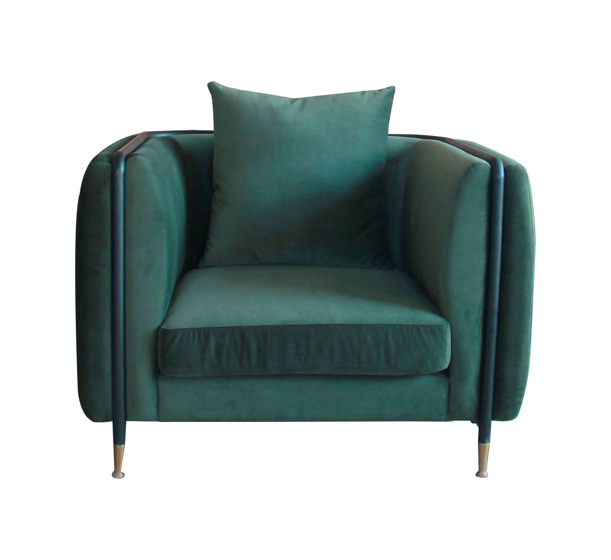 VIG Furniture Divani Casa Jebel Dark Green Jade Accent Chair