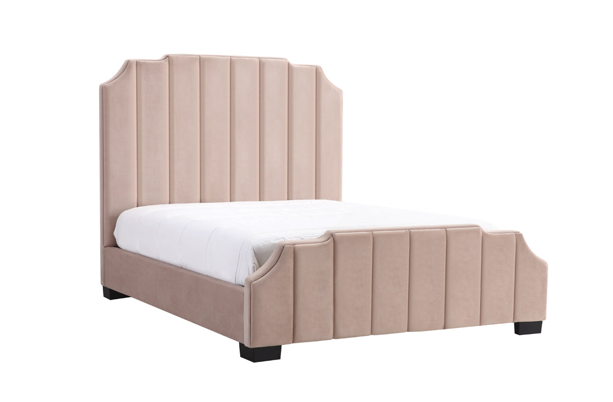 VIG Furniture Modrest Melrose Beige Fabric Bed