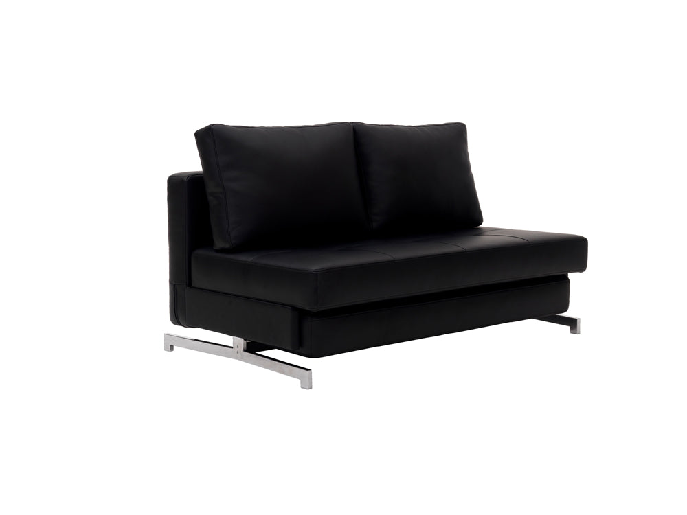 Premium Sofa Bed K43-2 Black Leatherette by JM