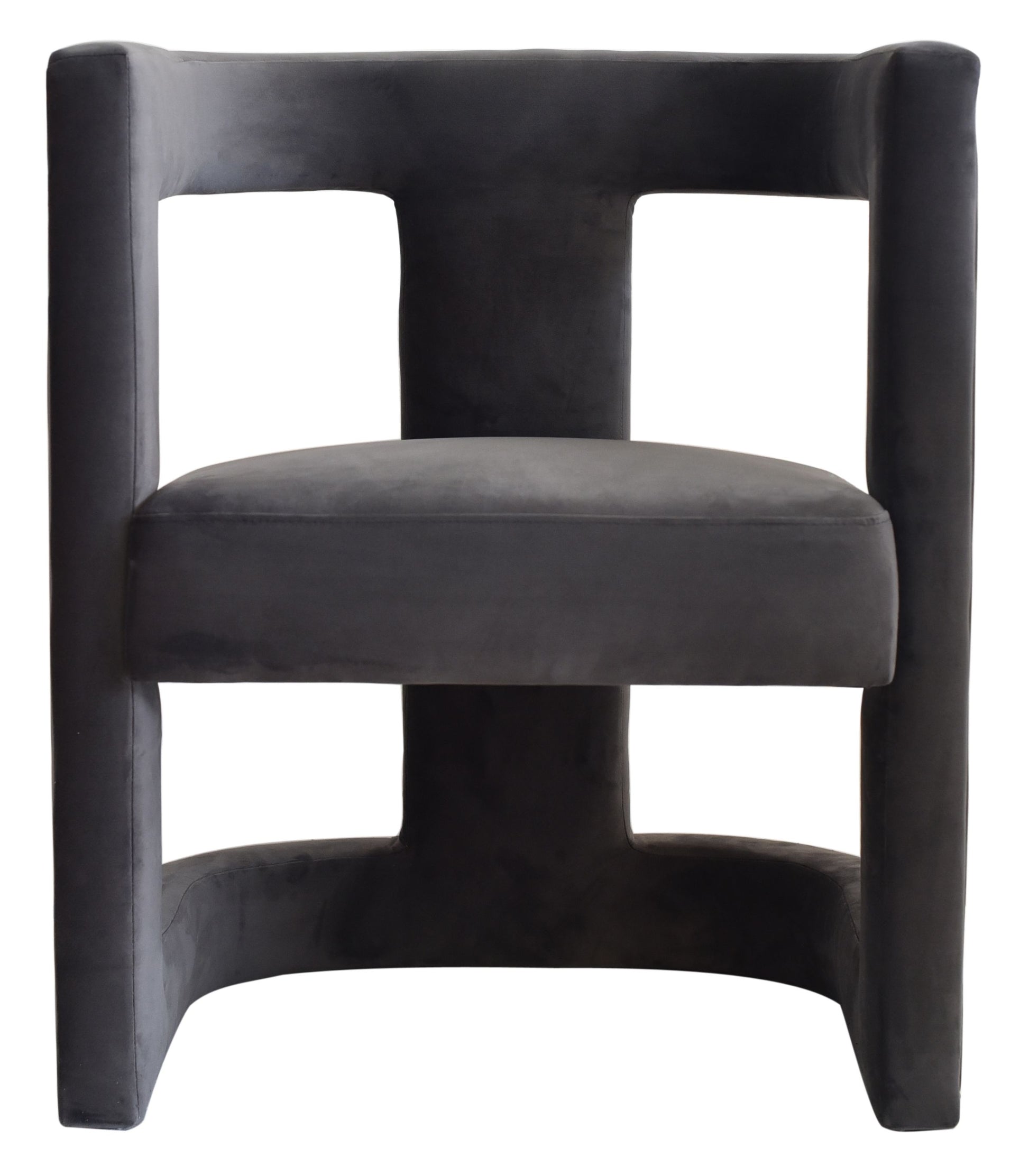 VIG Furniture Modrest Kendra Dark Grey Fabic Accent Chair