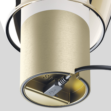 Lodes Easy Peasy small LED table lamp illustrating its compact size for versatile placement.