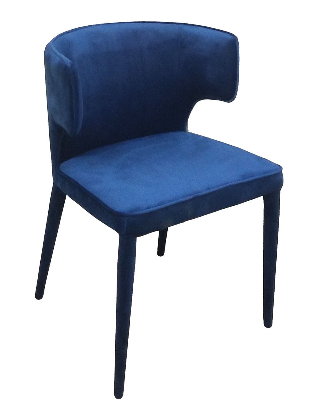 VIG Furniture Modrest Lucero Blue Velvet Dining Armchair