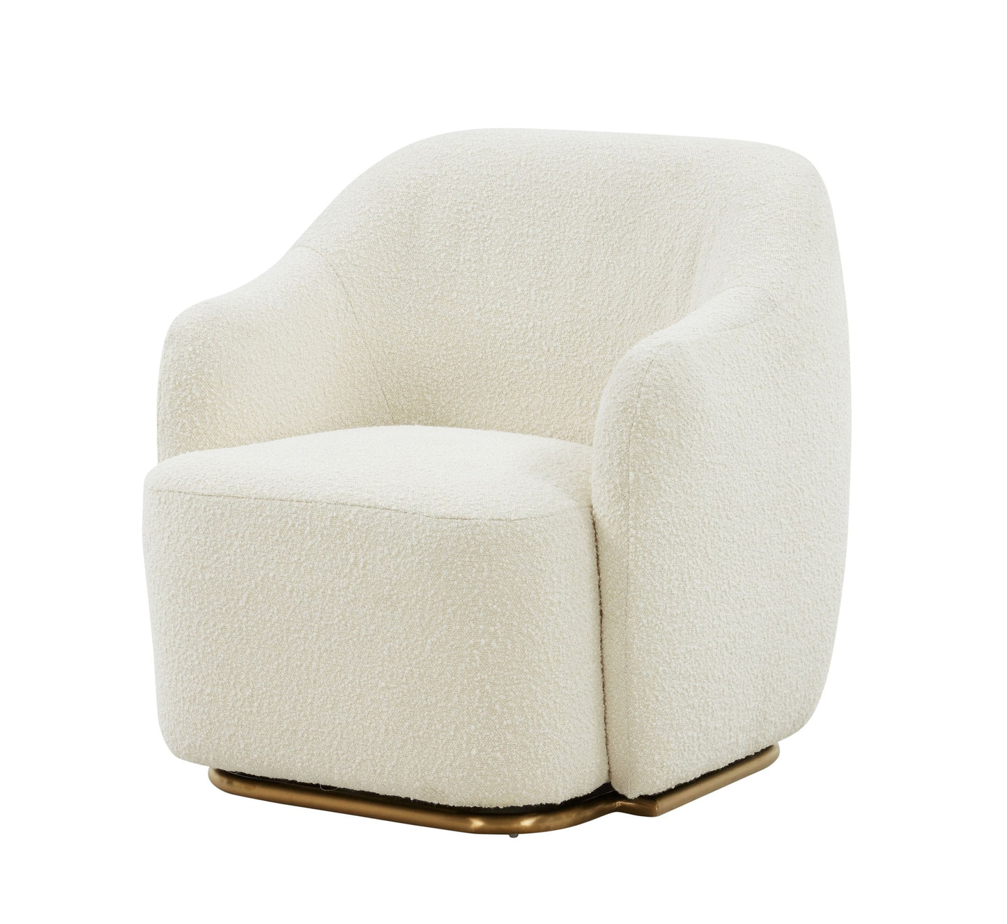 VIG Furniture Modrest Masha Off White Sherpa Accent Chair