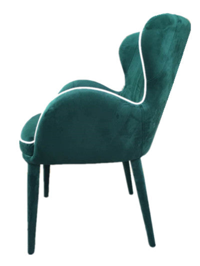 VIG Furniture Modrest Tigard Green Fabric Dining Chair