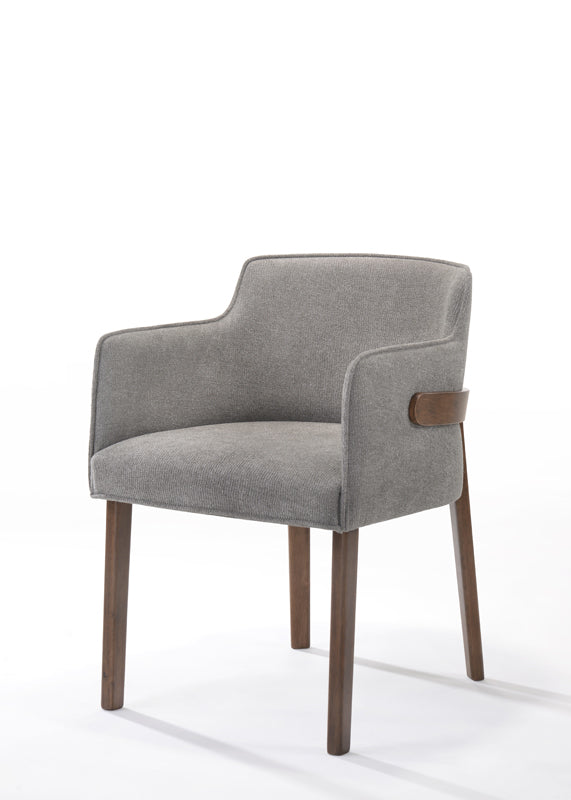 VIG Furniture Modrest Jordan Grey Walnut Dining Chair Set of 2