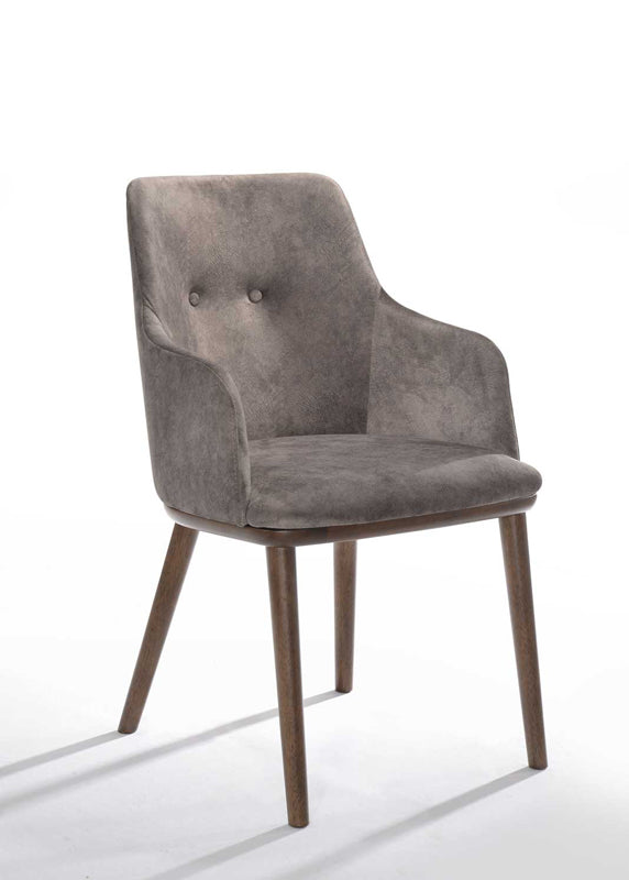 VIG Furniture Modrest Theresa Grey Walnut Dining Chair Set of 2