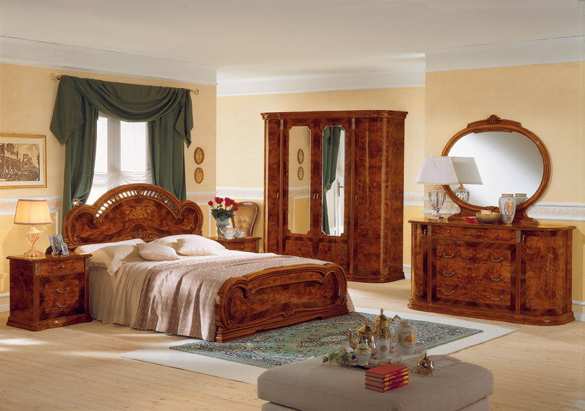 VIG Furniture Modrest Milady Italian King Bed 2 Nightstands