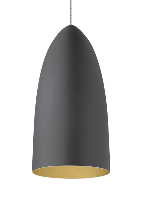 Tech Lighting Mini Signal Rubberized Gray/Gold Pendant