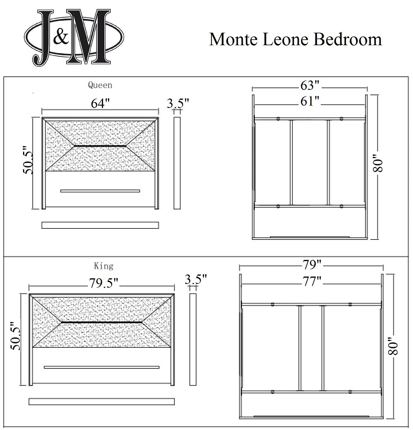 Monte Leone King Bed by JM