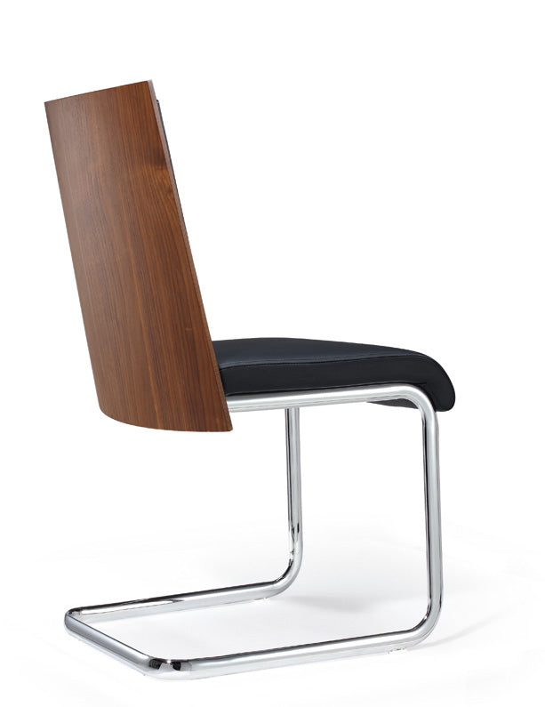 VIG Furniture Morgan Black Walnut Dining Chair Set of 2