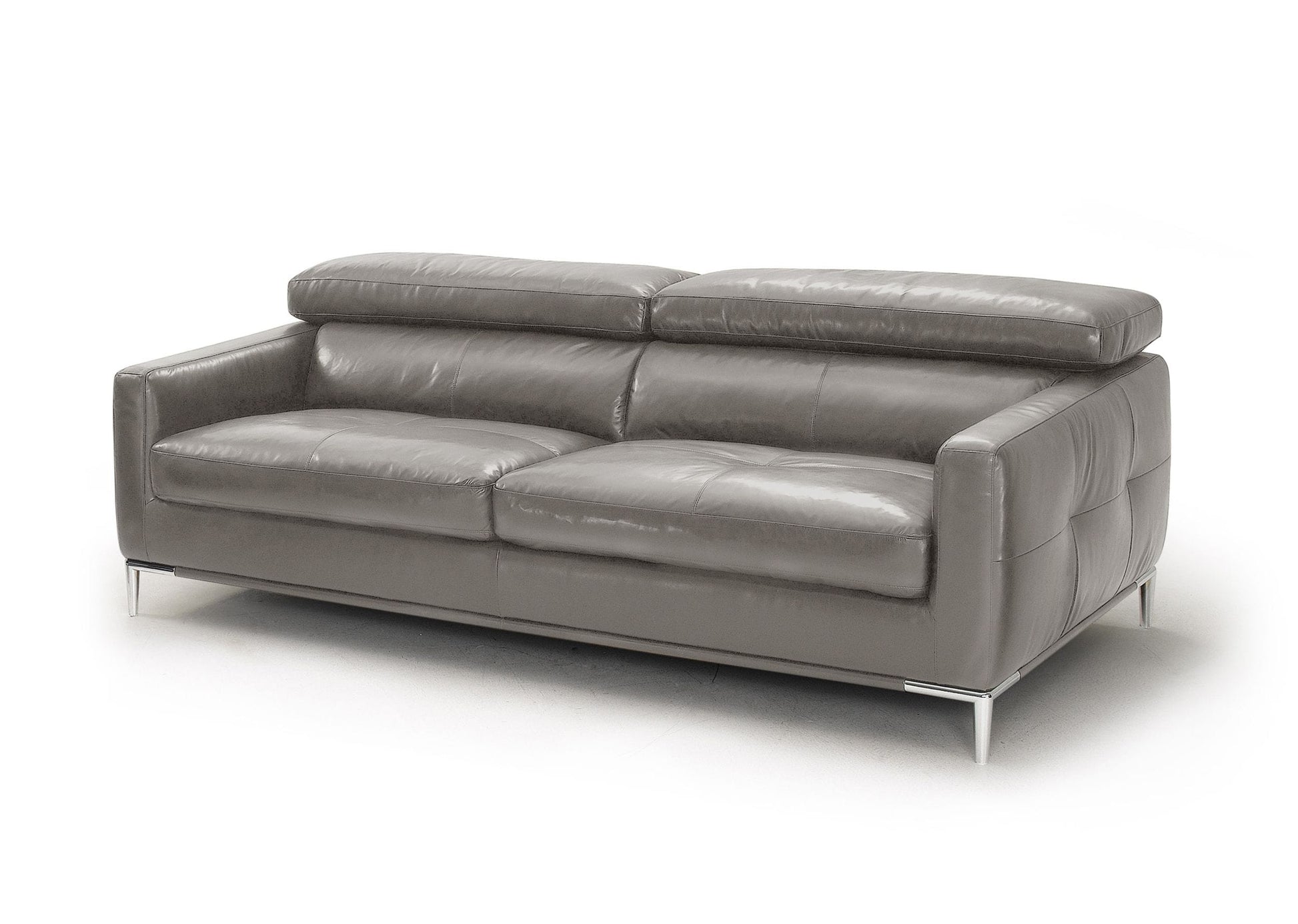 VIG Furniture Divani Casa Natalia Dark Grey Leather Sofa