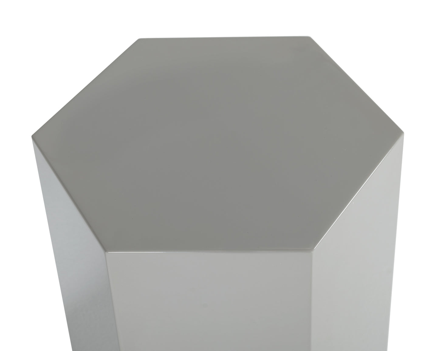 VIG Furniture Modrest Newmont Large Light Grey High Gloss End Table