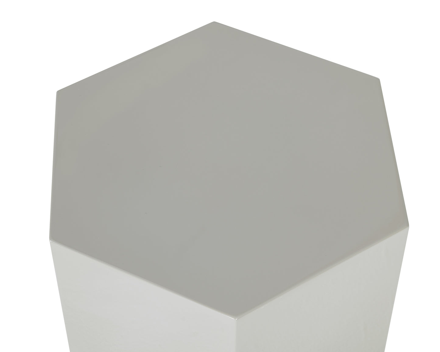 VIG Furniture Modrest Newmont Small Light Grey High Gloss End Table