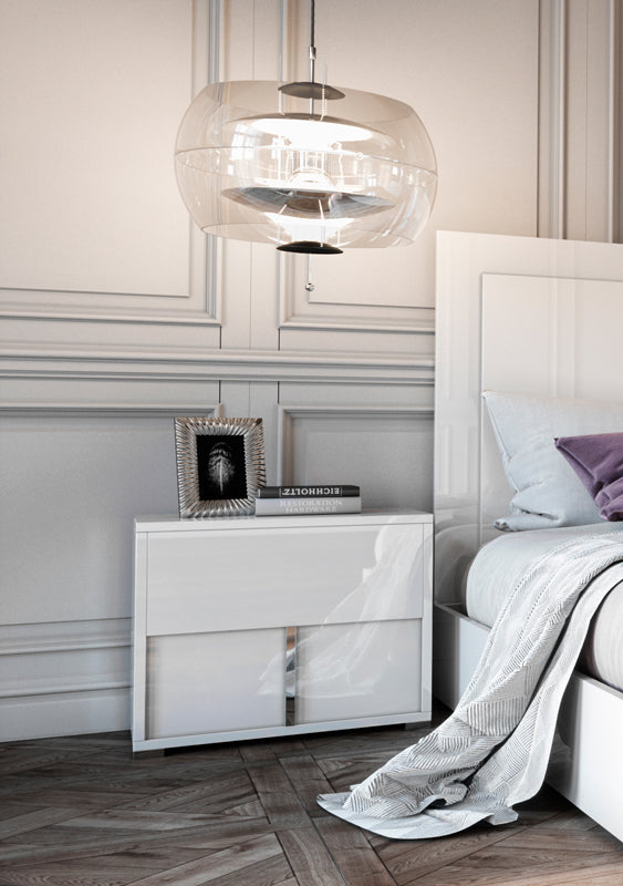 VIG Furniture Modrest Nicla Italian White Nightstand