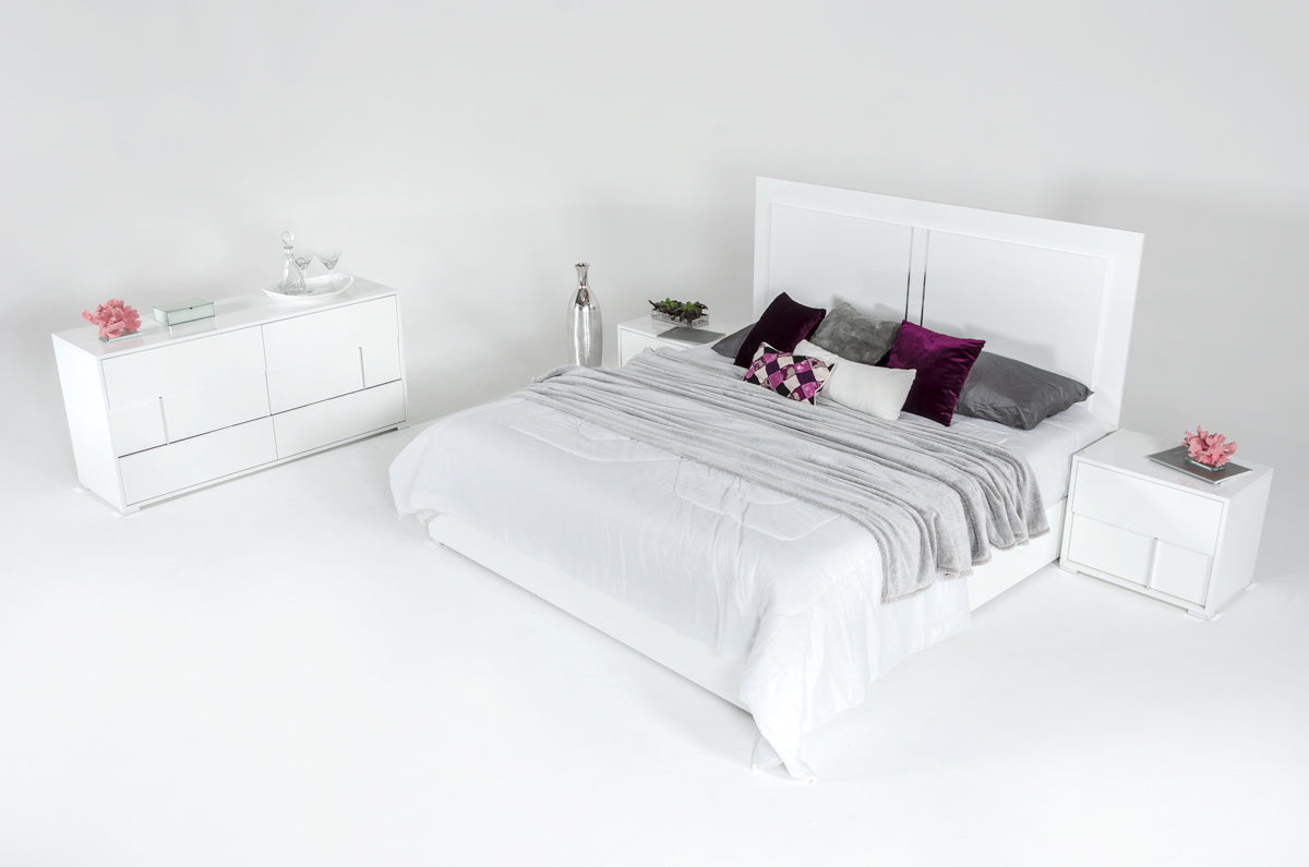 VIG Furniture Modrest Nicla Italian White Bed