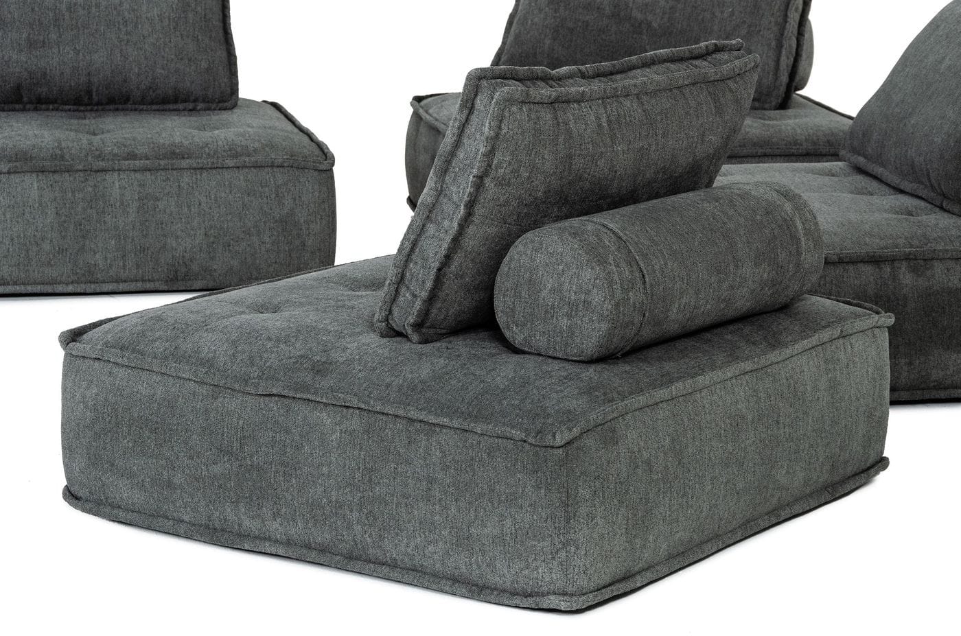 VIG Furniture Divani Casa Nolden Dark Grey Fabric Modular Sectional Sofa