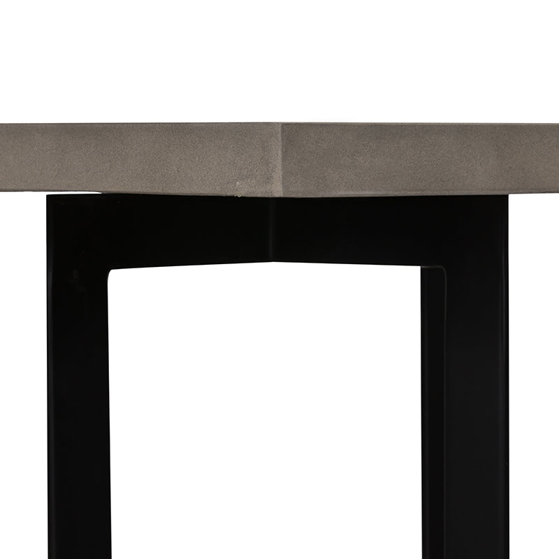 VIG Furniture Modrest Sharon Concrete Black Metal End Table
