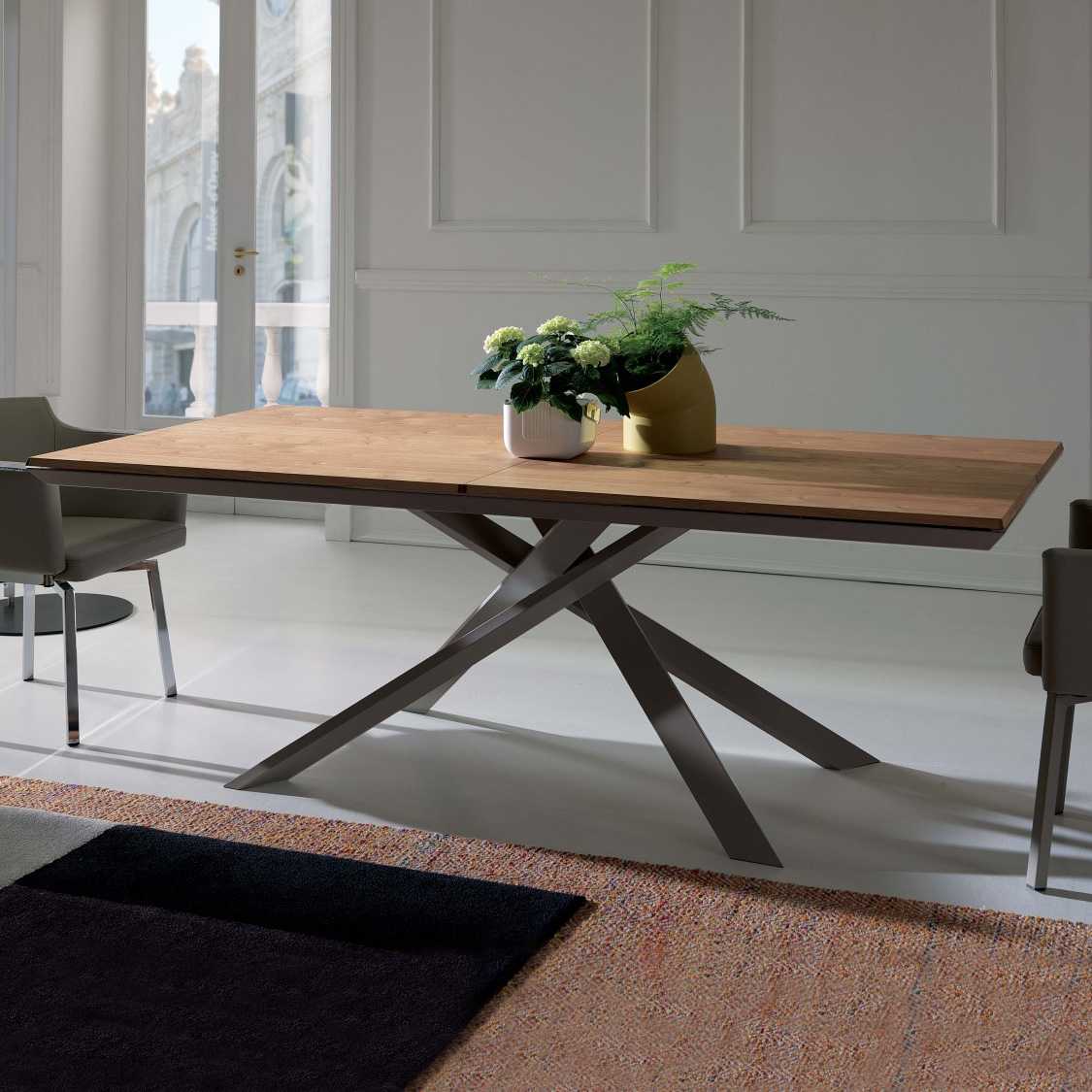 4x4 Ancient Large Dining Table by Ozzio